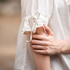 Image produit Blouse Médiévale à Manches Courtes Vera Beige