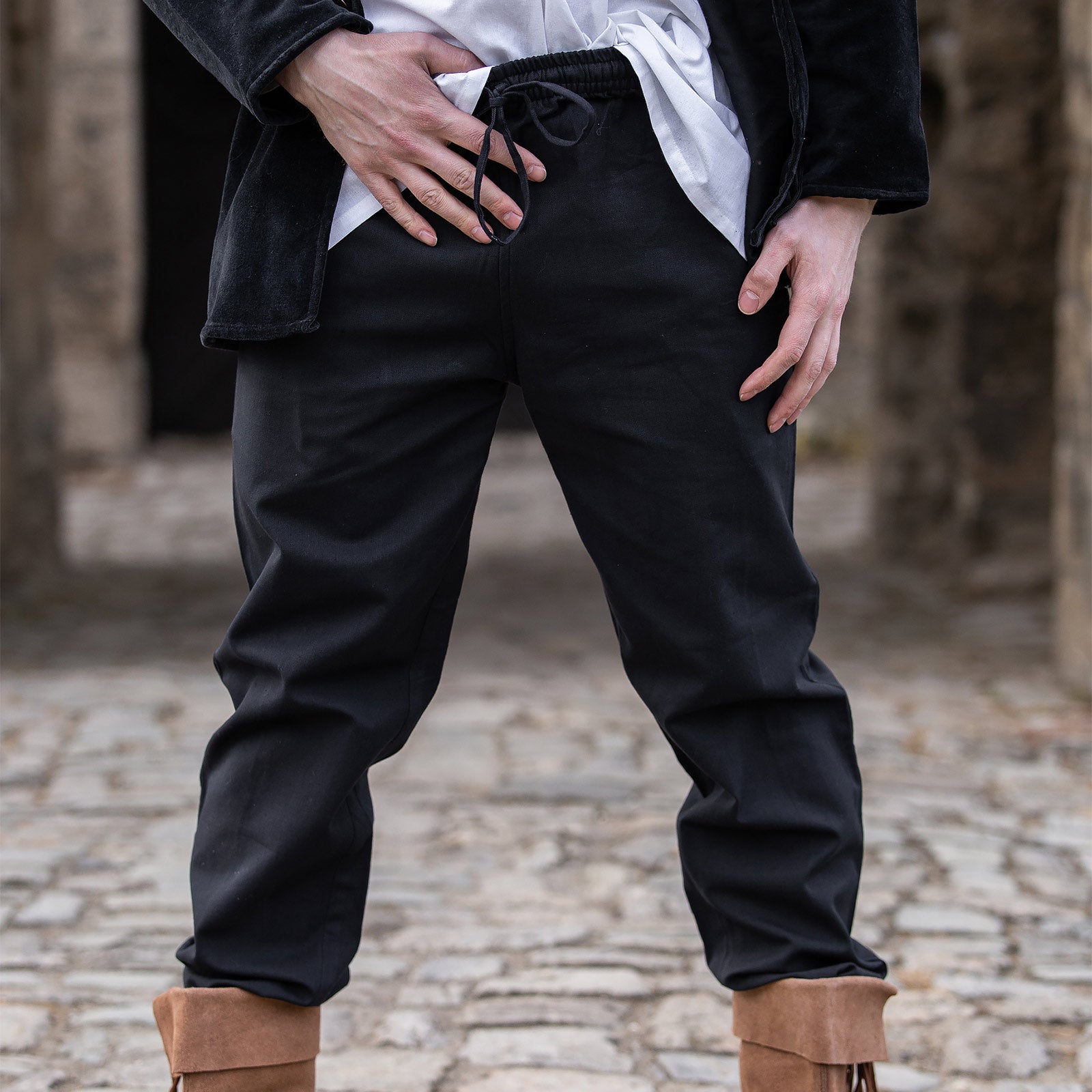 Image produit Pantalon médiéval Veit noir