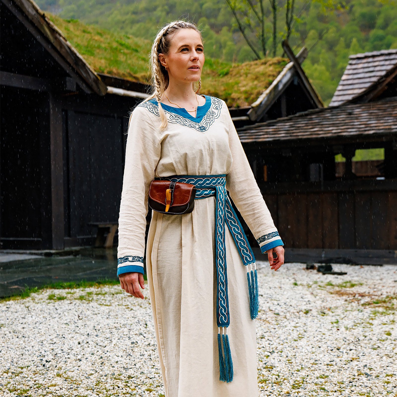 Image produit Ceinture médiévale Elina bleue
