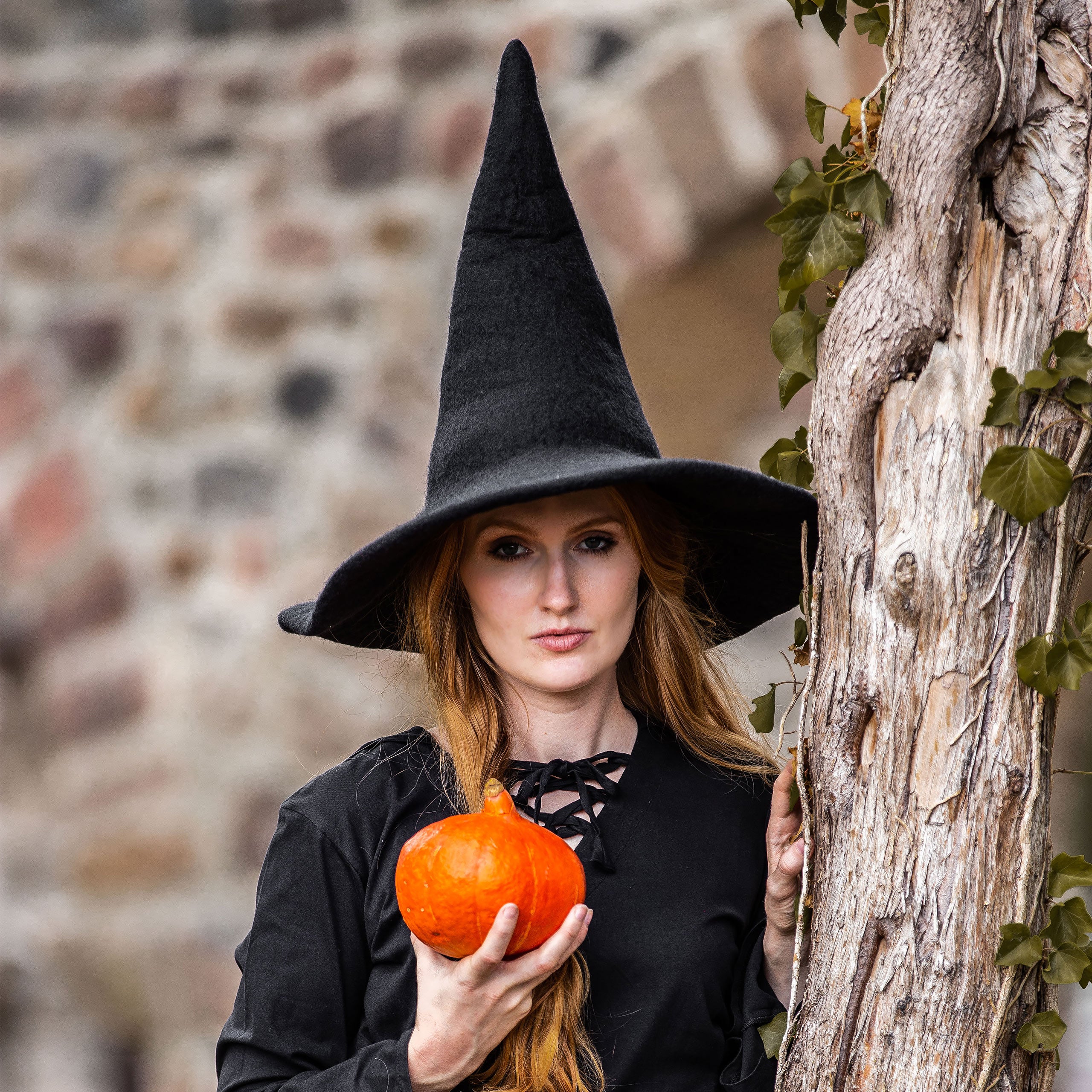 Image produit Chapeau Pointu Médiéval Agata Noir