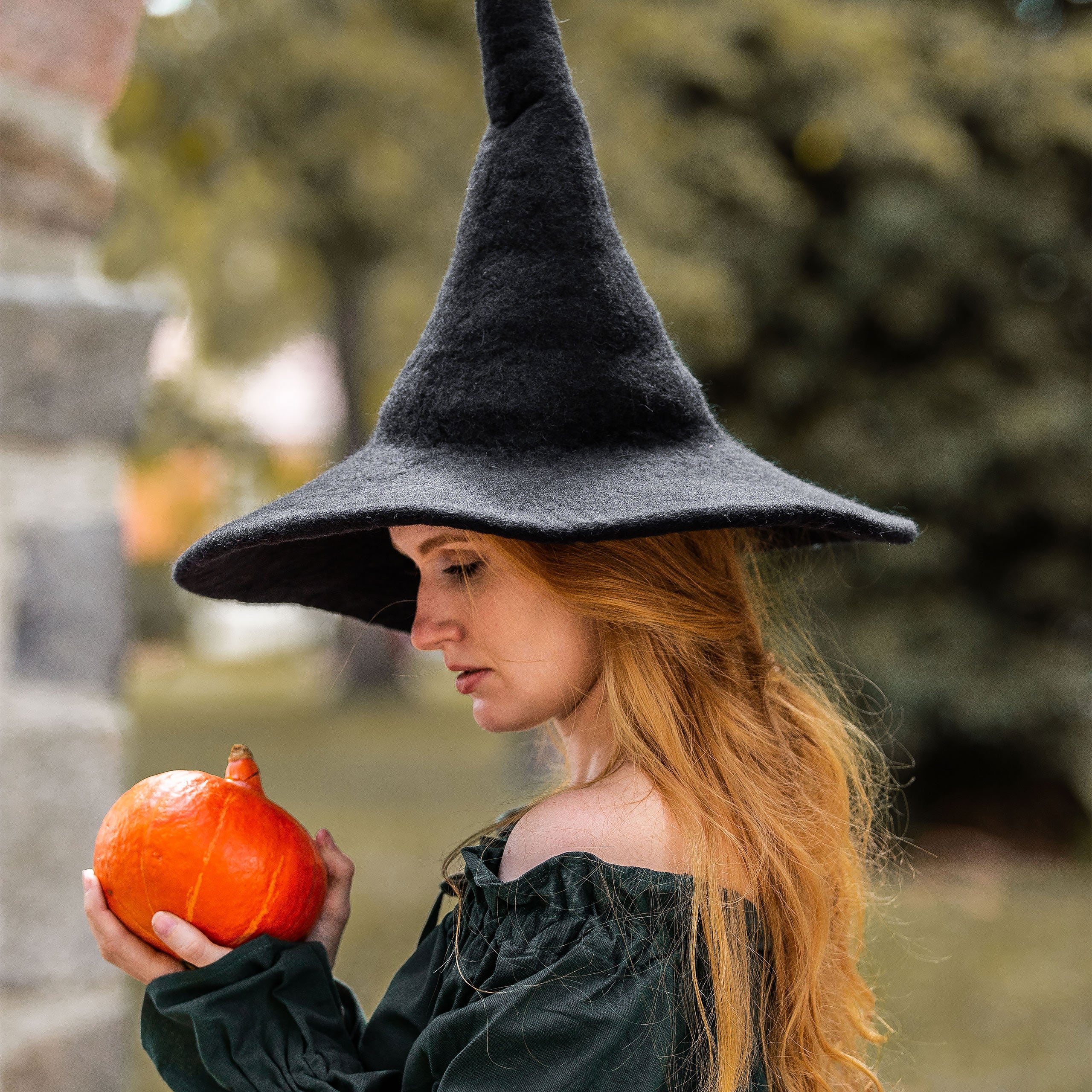 Image produit Chapeau Pointu Médiéval Agata Noir