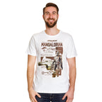 Image produit T-shirt Grogu et Mandalorien blanc - Star Wars The Mandalorian
