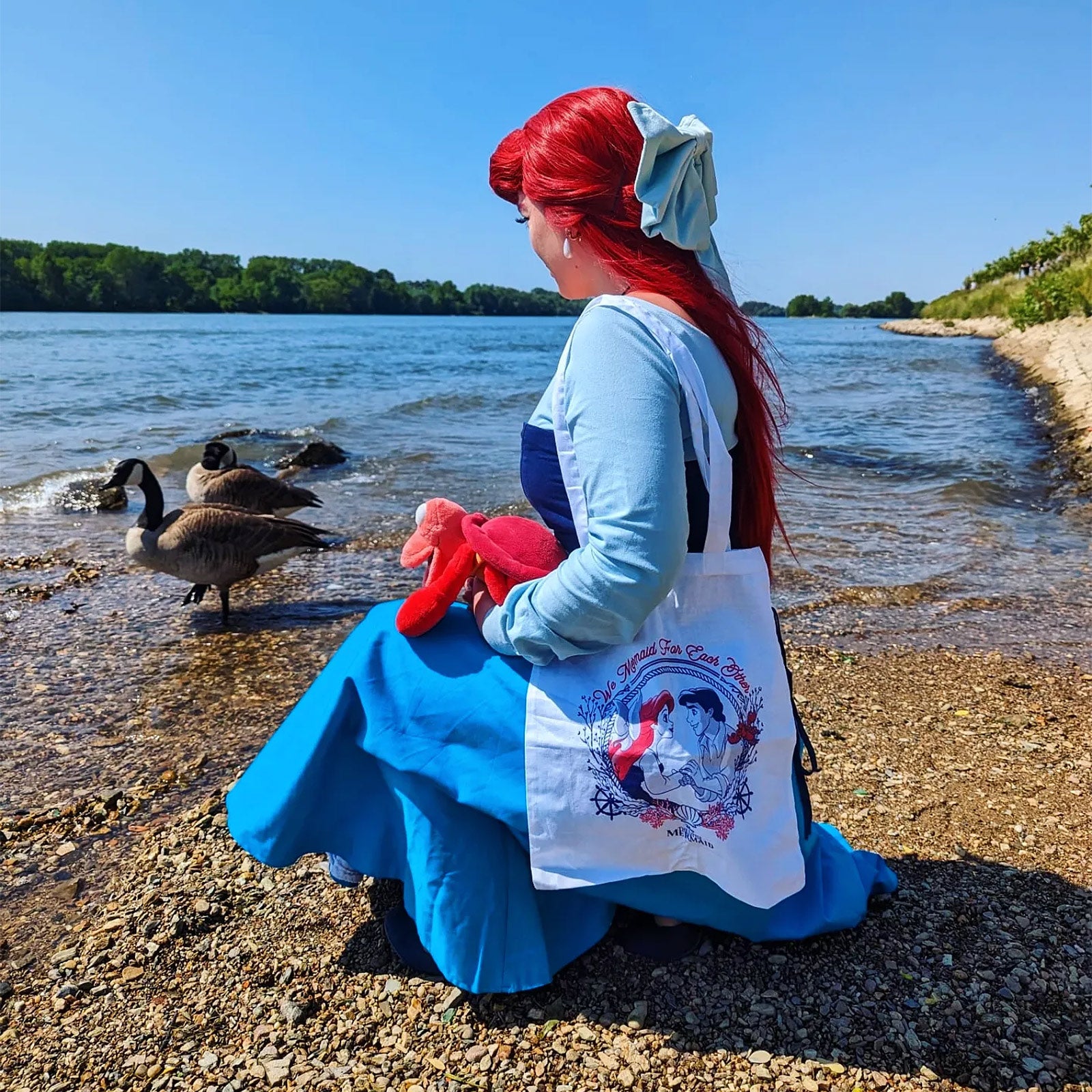 Image produit Ariel - Nous sirène pour l'autre sac en toile blanc