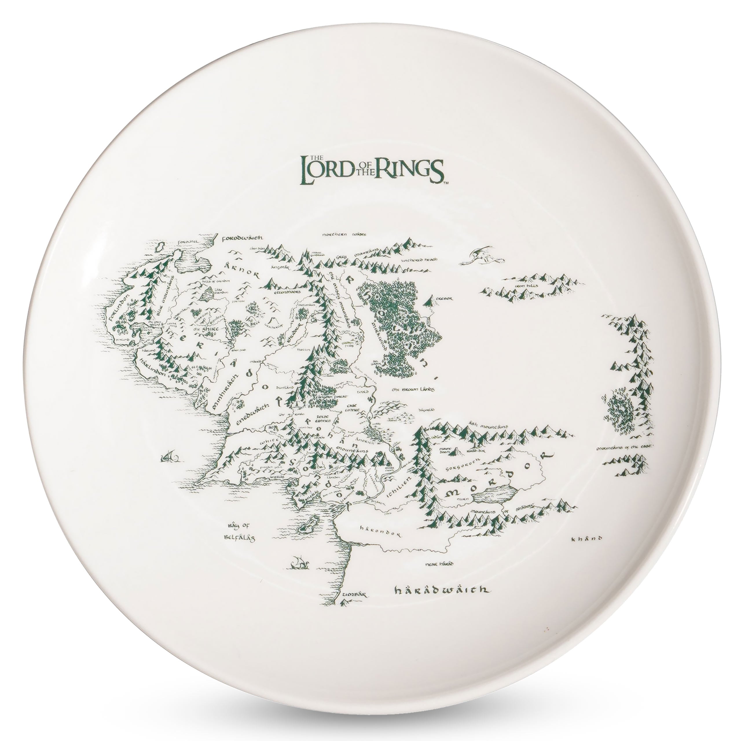 Image produit Seigneur des Anneaux - Assiette Carte de la Terre du Milieu