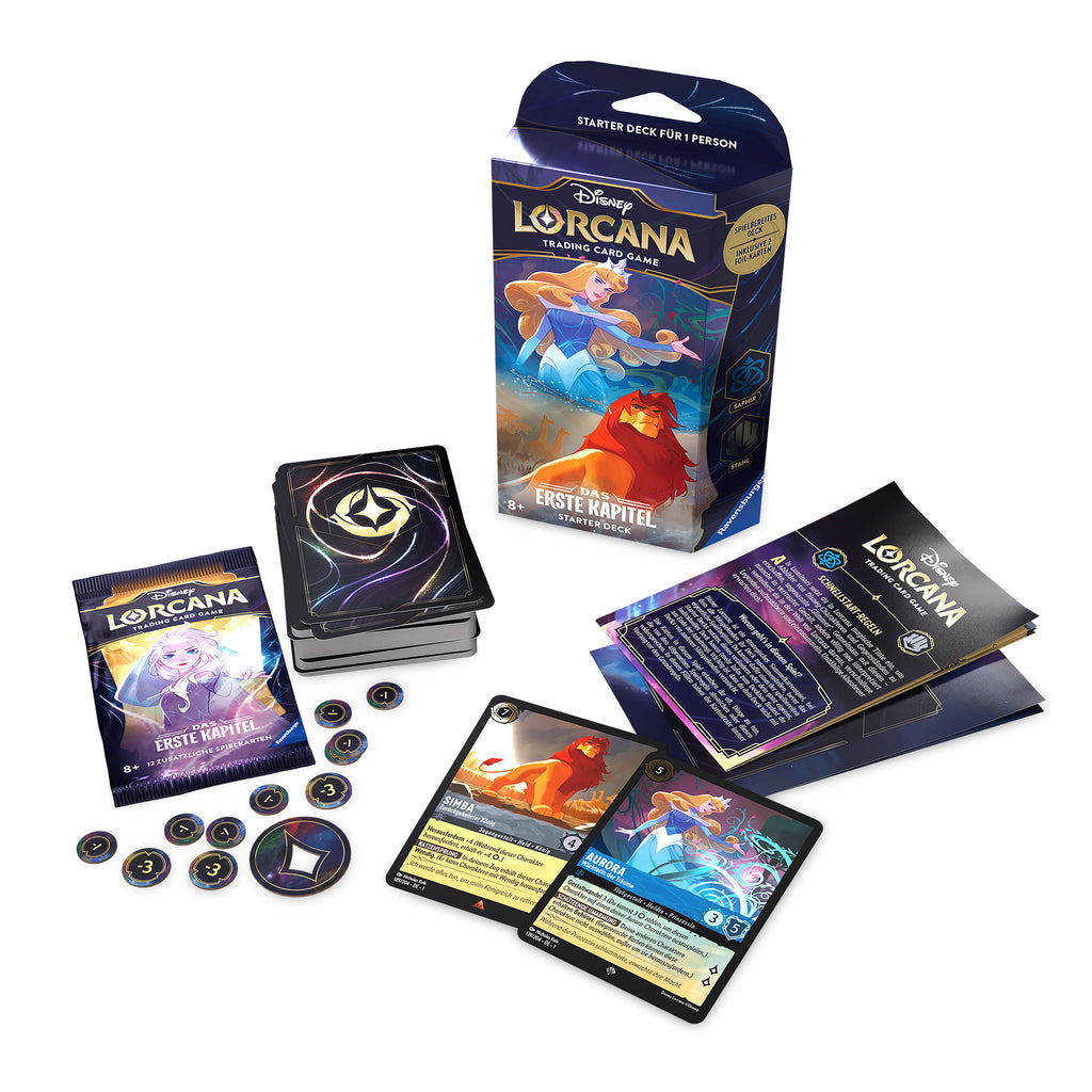 Image produit Disney Lorcana Saphir et Acier Starter Set - Le Premier Chapitre Jeu de Cartes à Collectionner