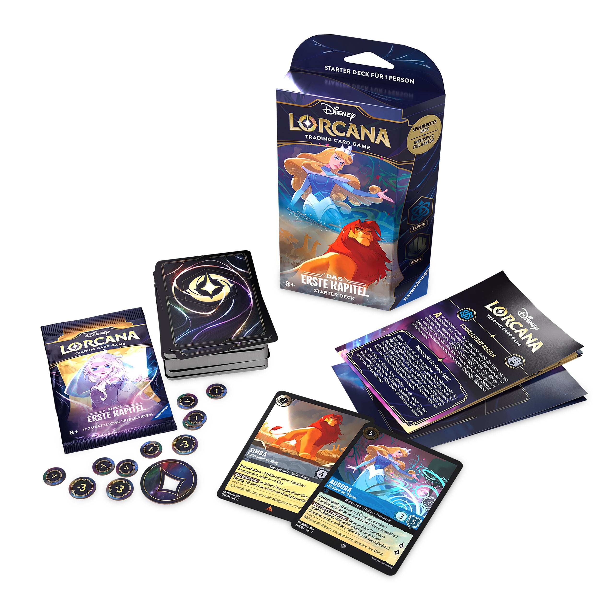 Image produit Disney Lorcana Saphir et Acier Starter Set - Le Premier Chapitre Jeu de Cartes à Collectionner