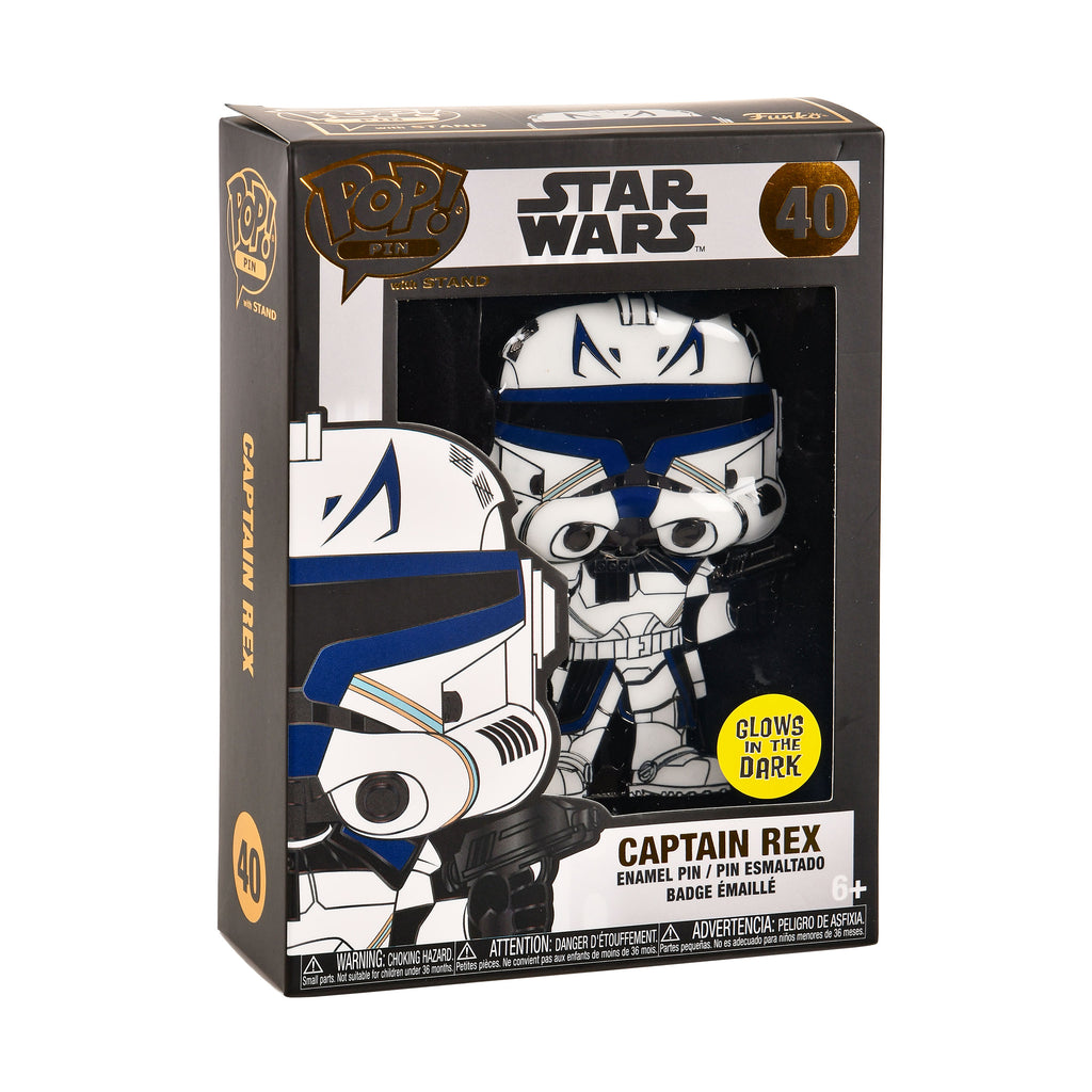 Image produit Star Wars The Clone Wars - Captain Rex Glow in the Dark Funko Pop Pin 10 cm
