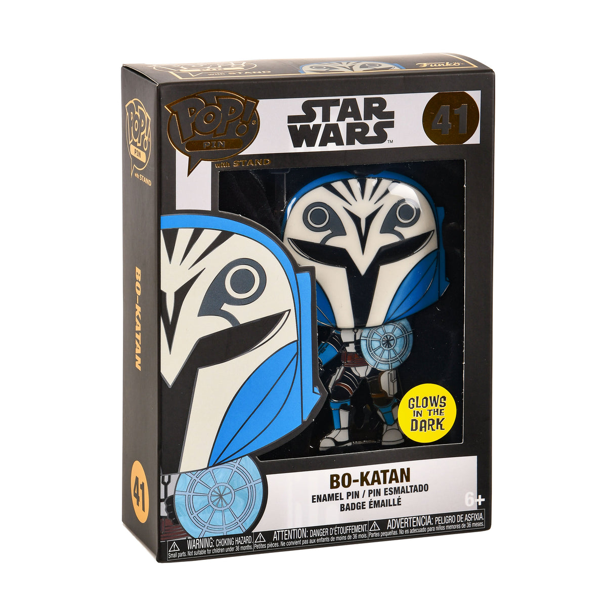 Image produit Star Wars The Clone Wars - Bo-Katan Glow in the Dark Funko Pop Pin 10 cm