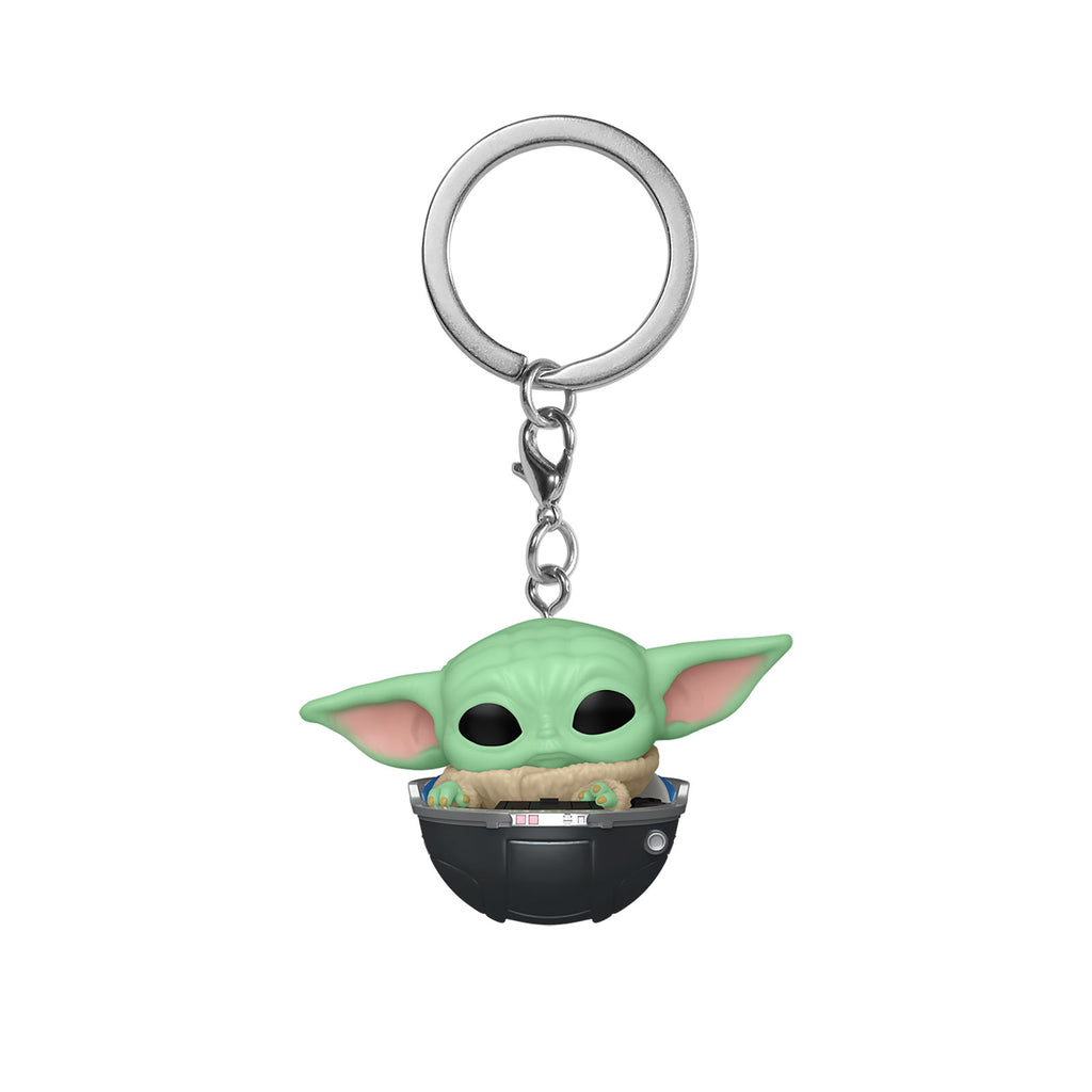 Image produit Grogu dans Poussette Funko Pop Porte-clés - Star Wars The Mandalorian
