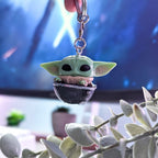 Image produit Grogu dans Poussette Funko Pop Porte-clés - Star Wars The Mandalorian