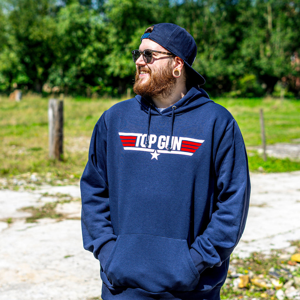 Image produit Top Gun - Sweat à capuche logo bleu