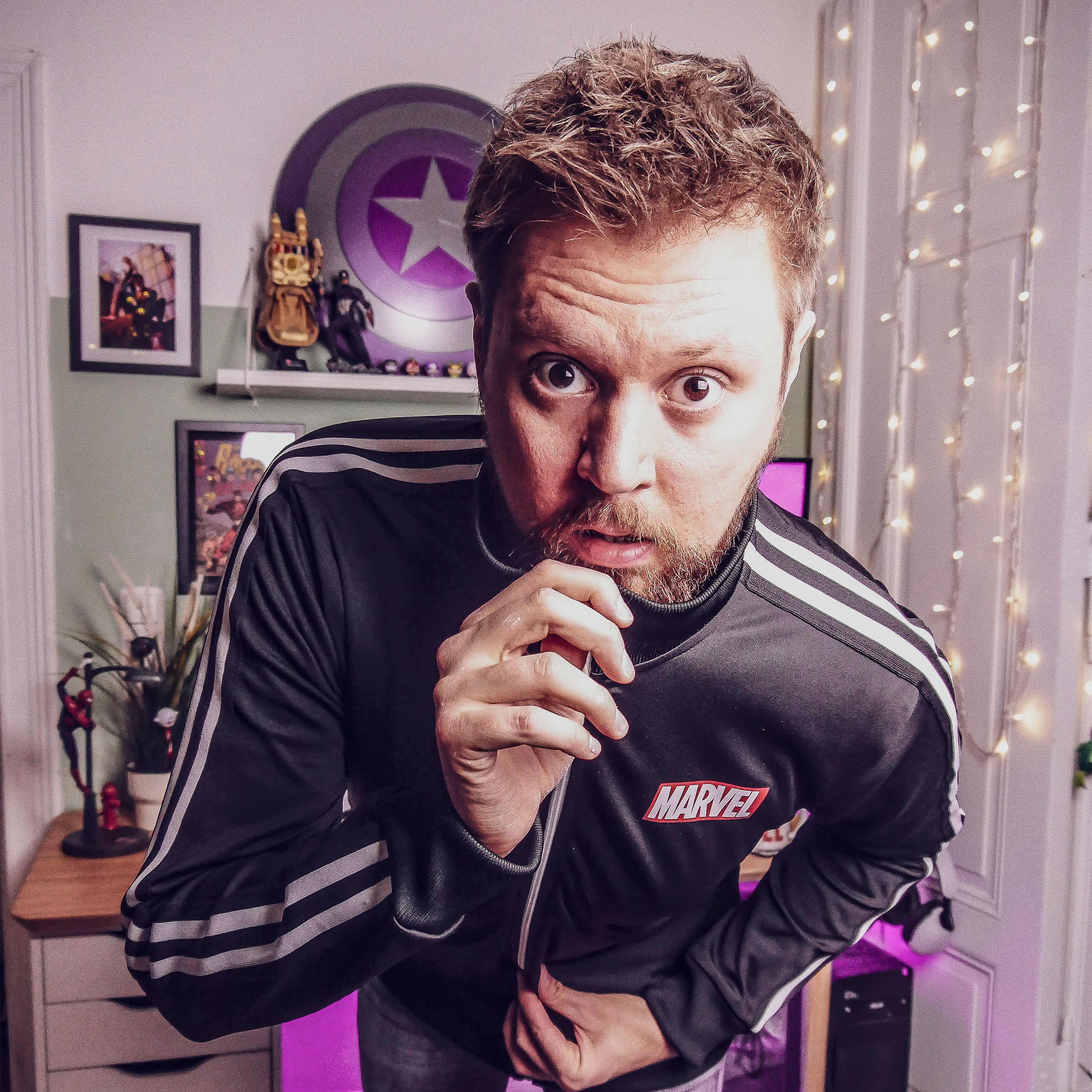 Image produit Marvel - Veste de survêtement Logo noir