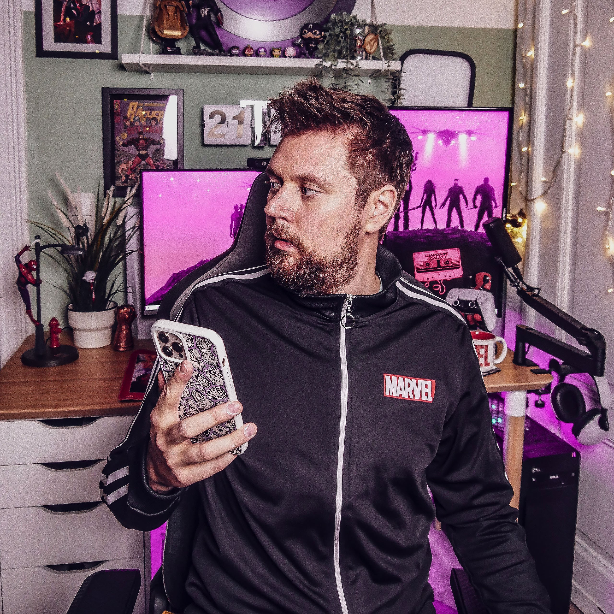 Image produit Marvel - Veste de survêtement Logo noir