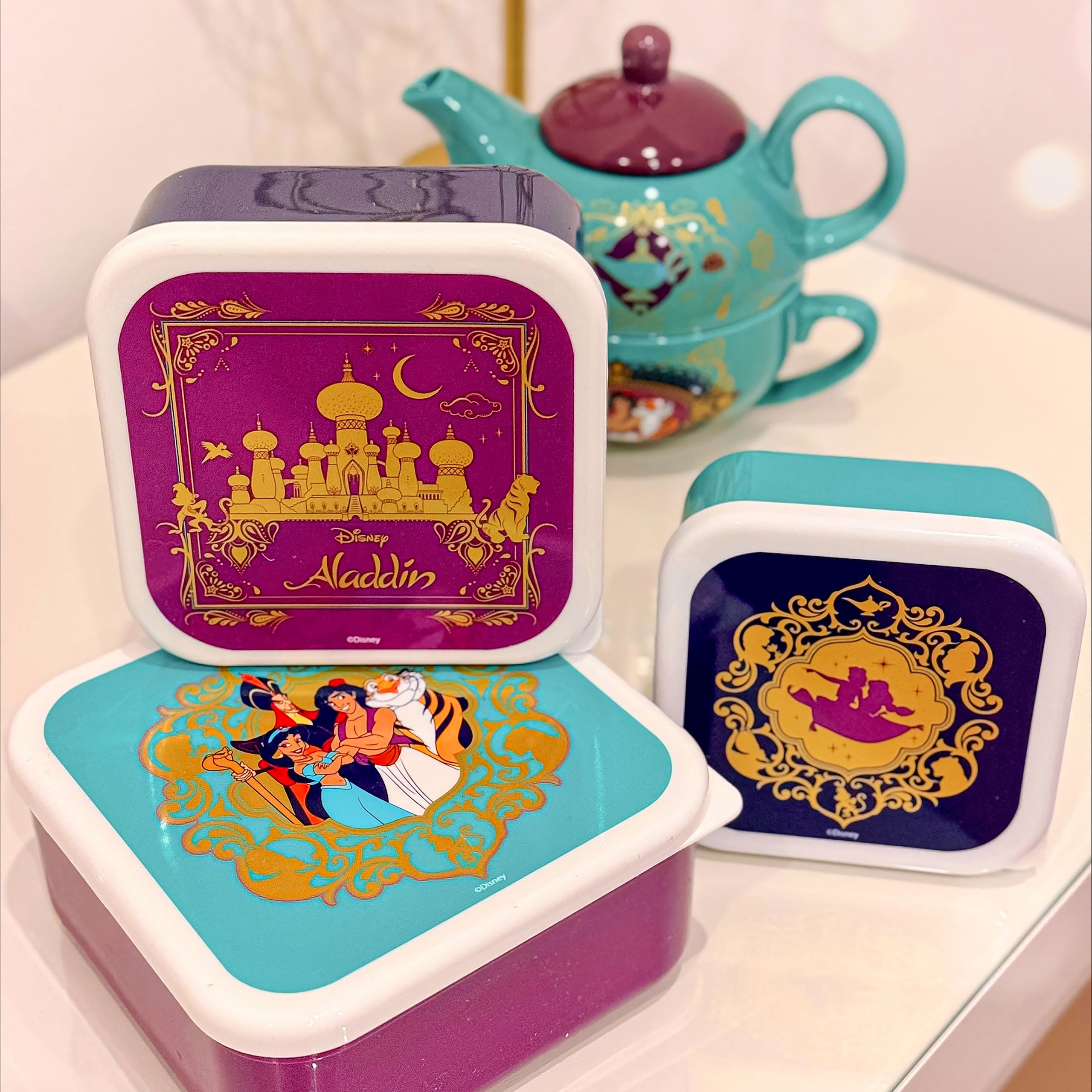 Image produit Aladdin - Jasmine et Aladdin Lunchbox Ensemble de 3
