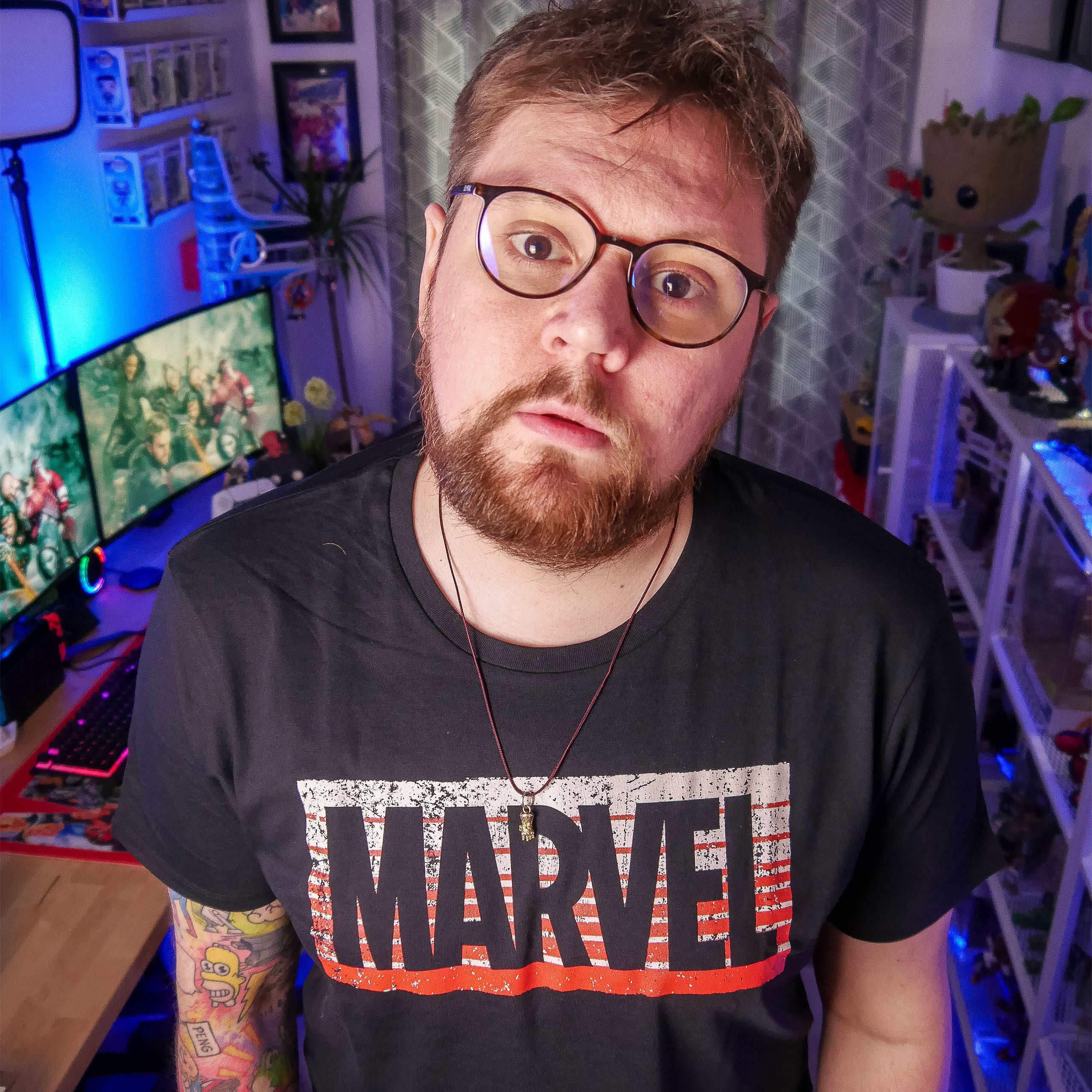 Image produit Marvel - T-shirt logo Guardians noir