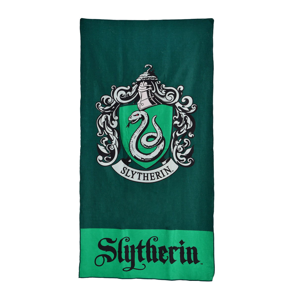 Image produit Serviette de bain verte blason Slytherin - Harry Potter