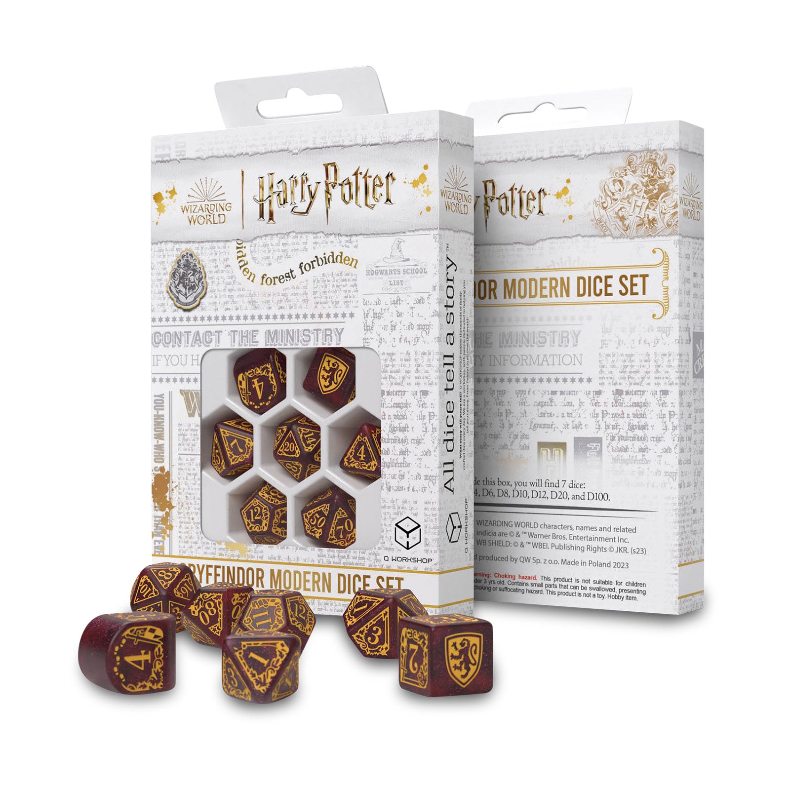 Image produit Harry Potter - Set de dés RPG Gryffondor 7pc rouge