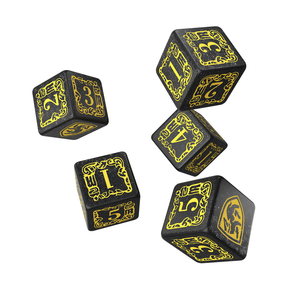 Image produit Harry Potter - Set de dés RPG Hufflepuff 5pcs avec sac à dés jaune