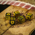 Image produit Harry Potter - Set de dés RPG Hufflepuff 5pcs avec sac à dés jaune