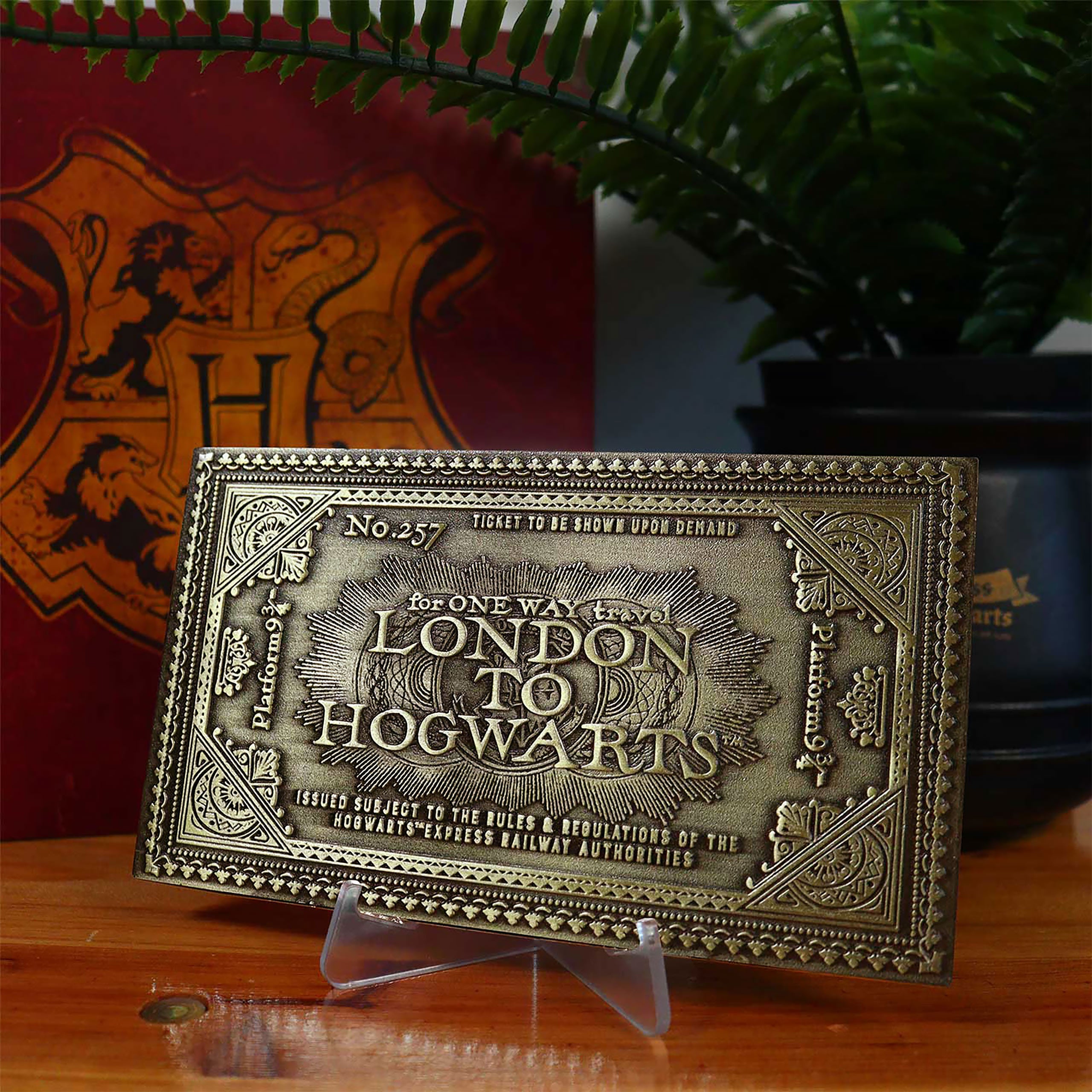 Image produit Harry Potter - Réplique du billet du Poudlard Express style antique (édition limitée)