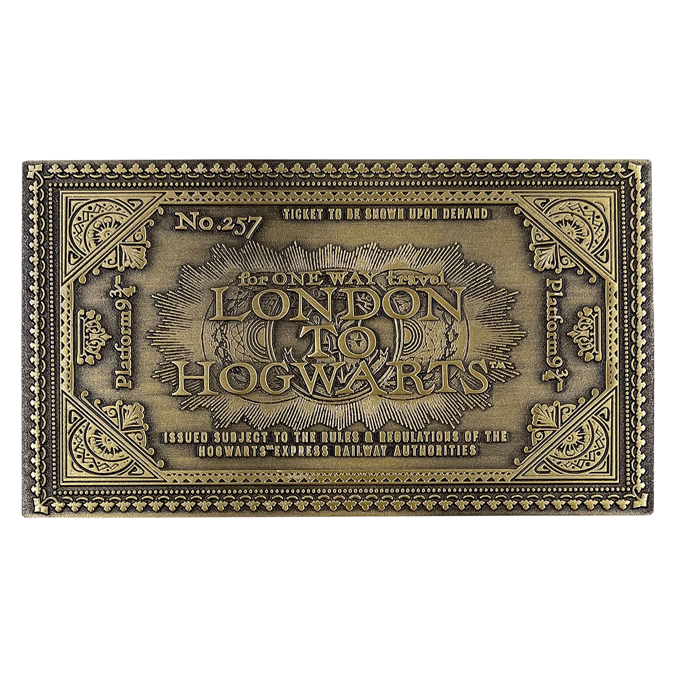 Image produit Harry Potter - Réplique du billet du Poudlard Express style antique (édition limitée)