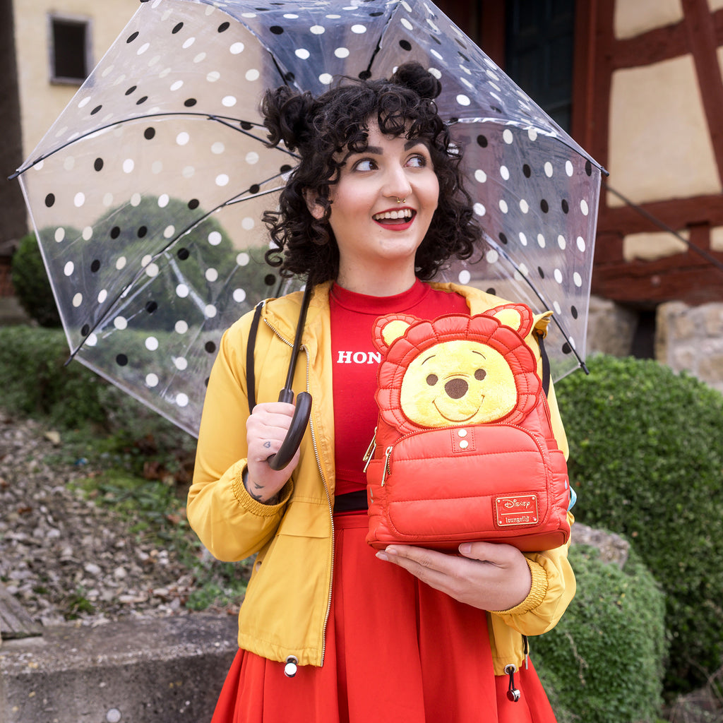 Image produit Winnie l'ourson - Mini sac à dos Cosplay avec doudoune rouge