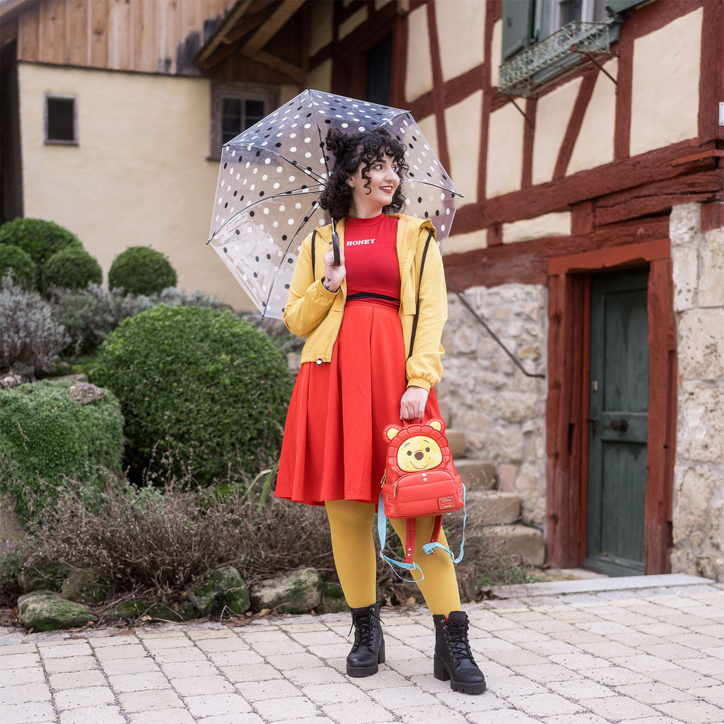 Image produit Winnie l'ourson - Mini sac à dos Cosplay avec doudoune rouge