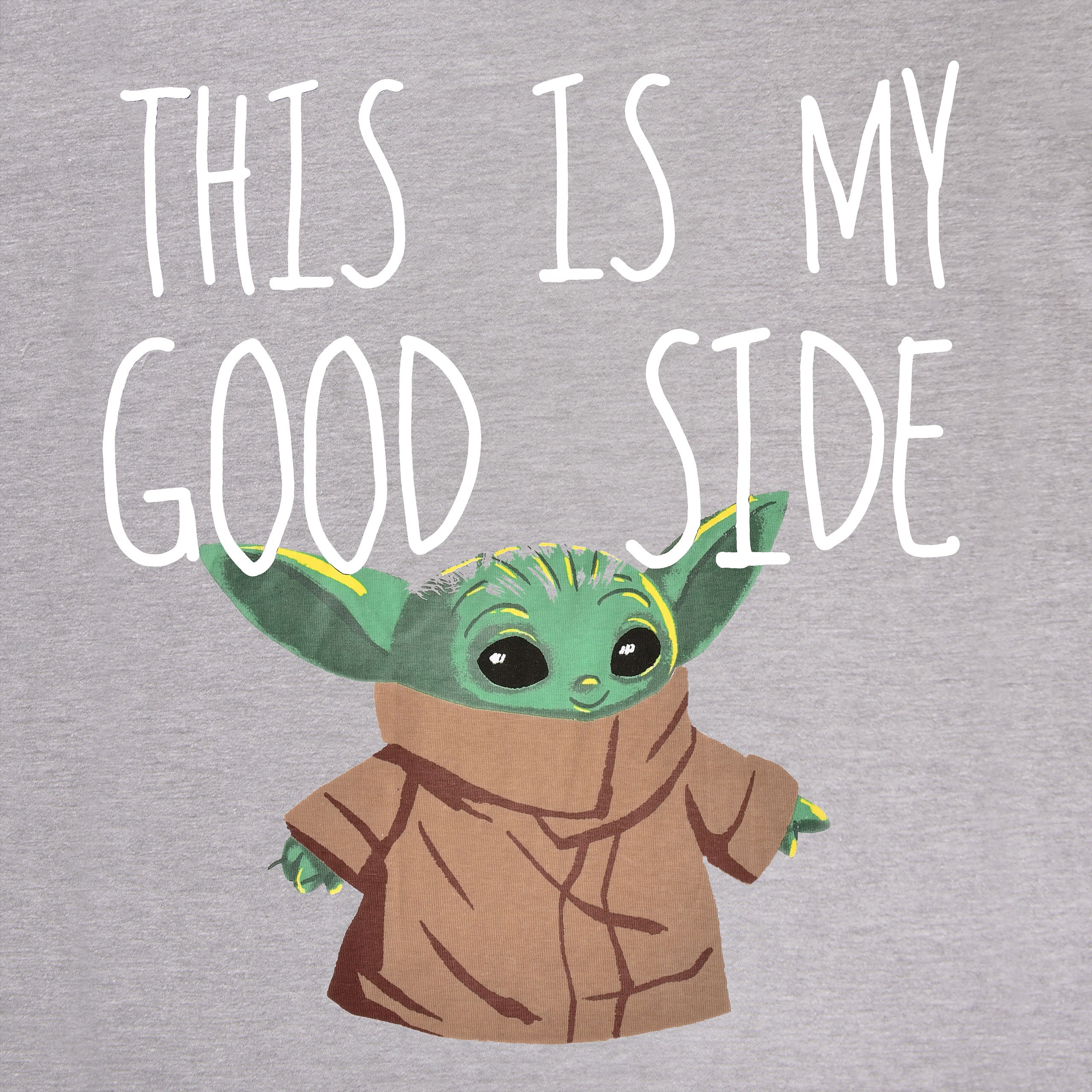 Image produit T-shirt oversize blanc Grogu Good Side - Star Wars The Mandalorian