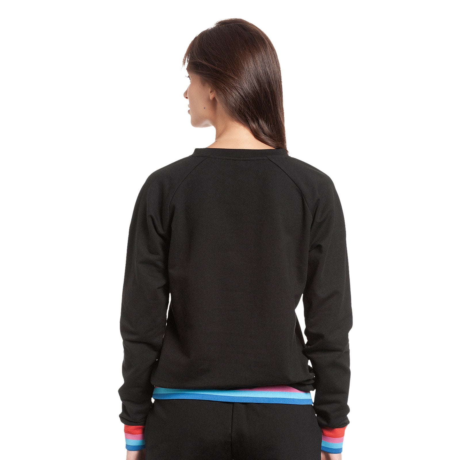 Image produit Lilo & Stitch - Sweat à capuche Rainbow Stitch pour femme noir
