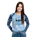 Image produit Lilo & Stitch - Weird But Cute Raglan Longsleeve Femmes bleu