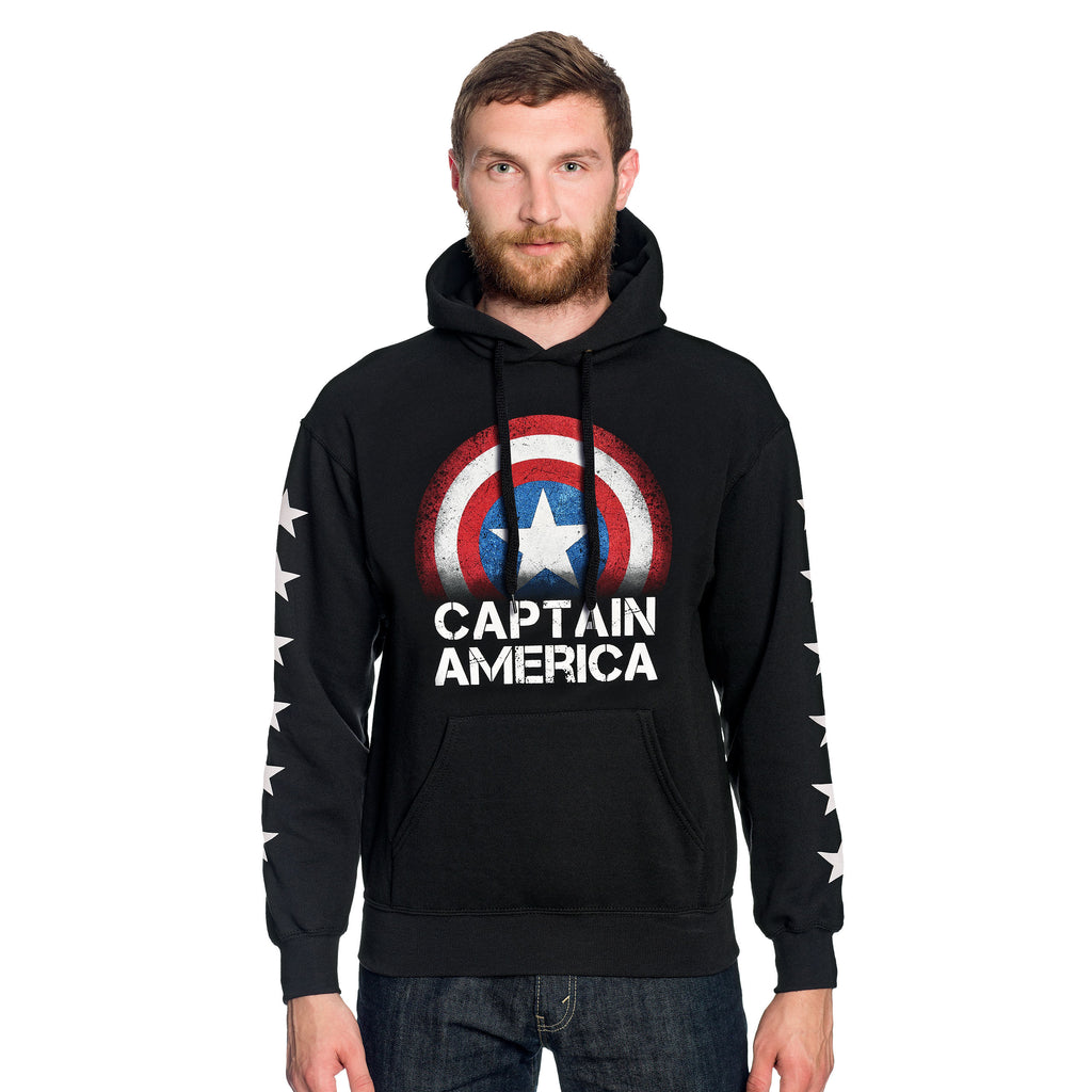 Image produit Captain America - Sweat à capuche Shield noir