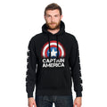 Image produit Captain America - Sweat à capuche Shield noir