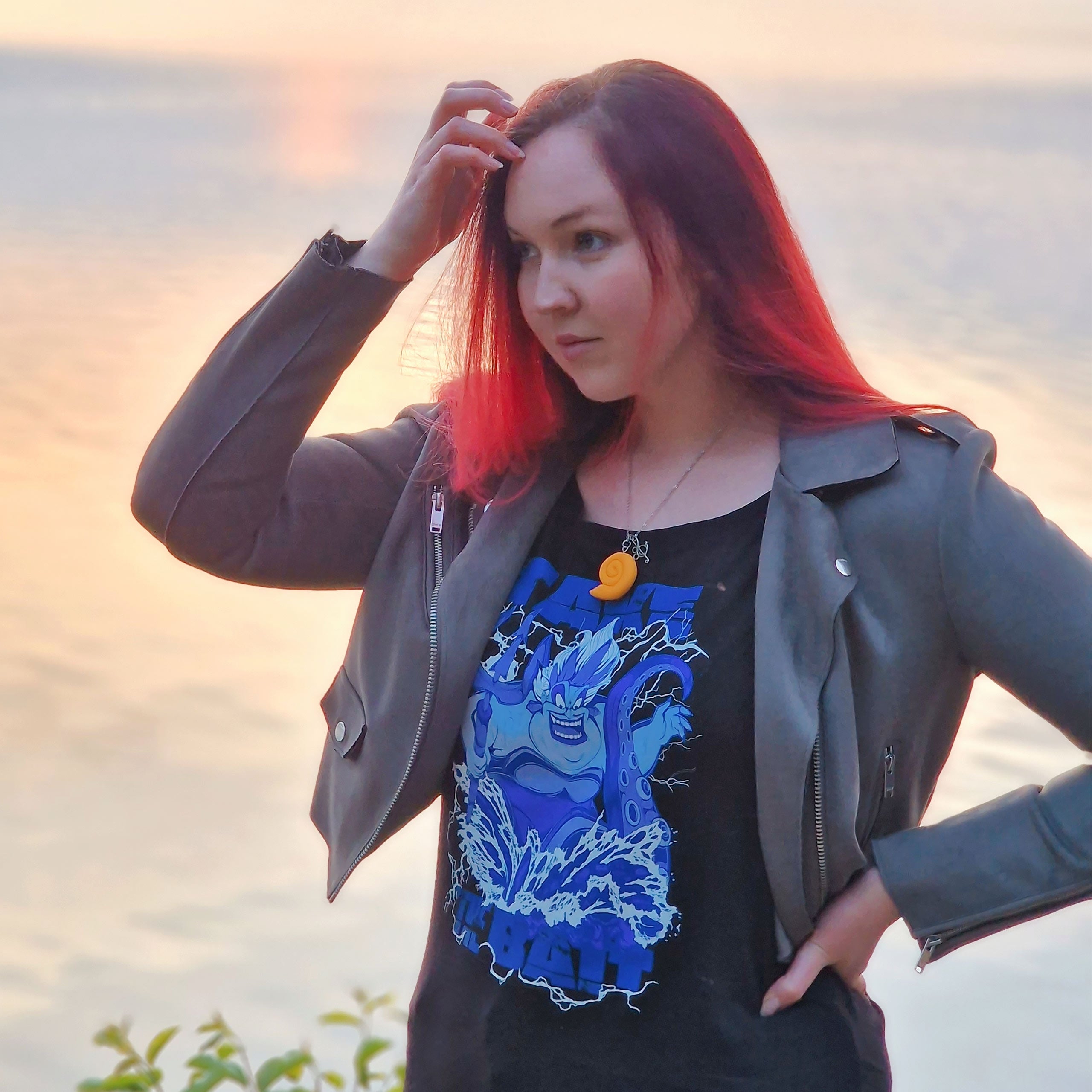 Image produit Villains - T-shirt Femme Ursula Loose Fit Noir