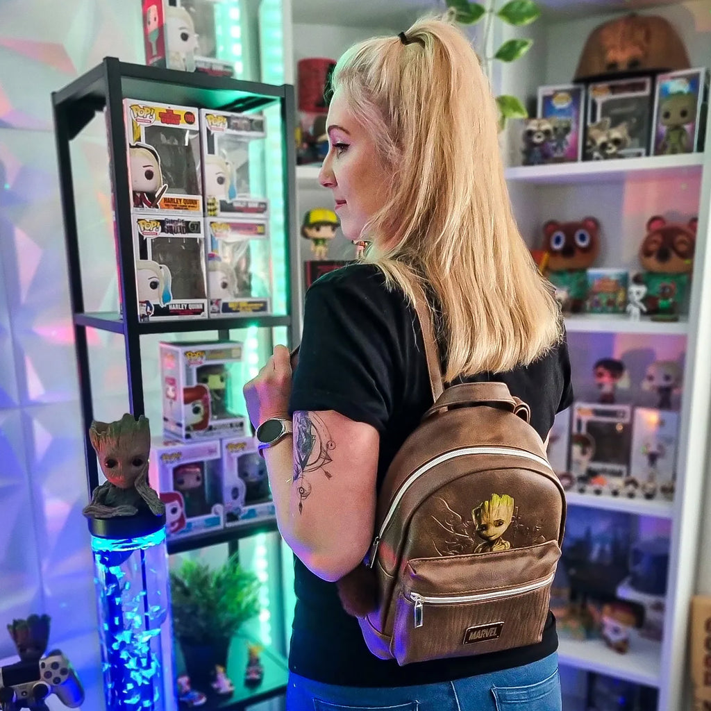Image produit Gardiens de la Galaxie - Mini sac à dos Groot marron