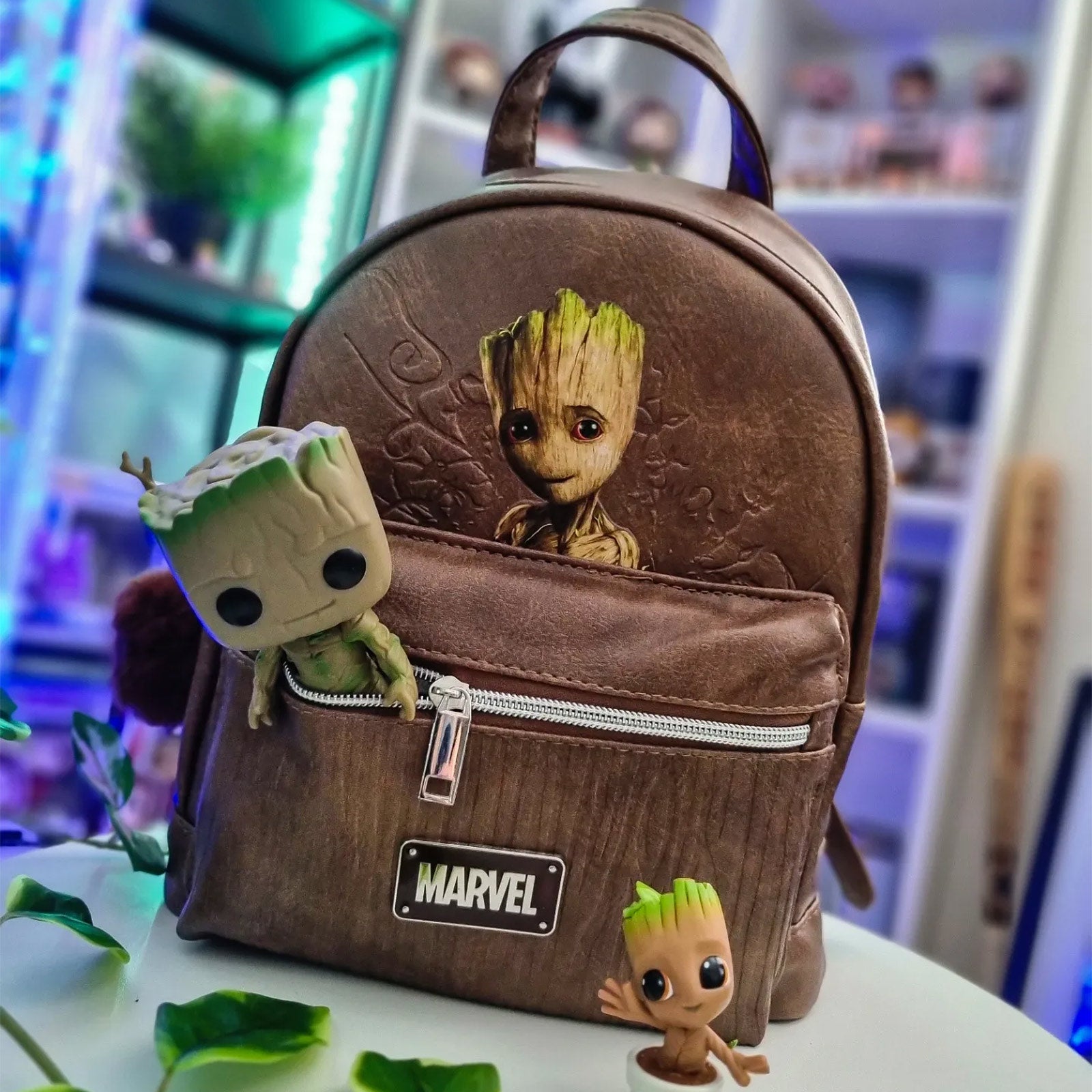Image produit Gardiens de la Galaxie - Mini sac à dos Groot marron