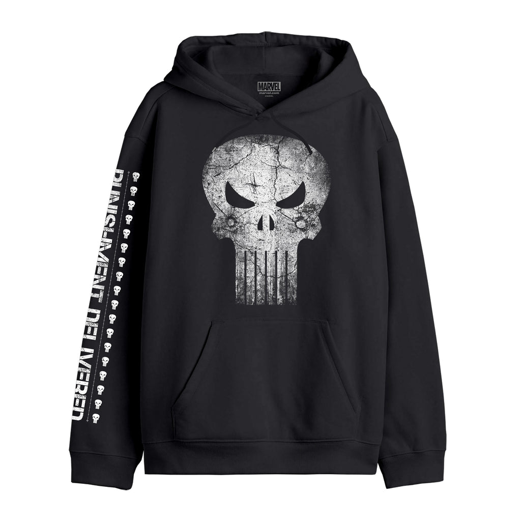 Image produit Punisher - Sweat à capuche noir 'Punishment Delivered'