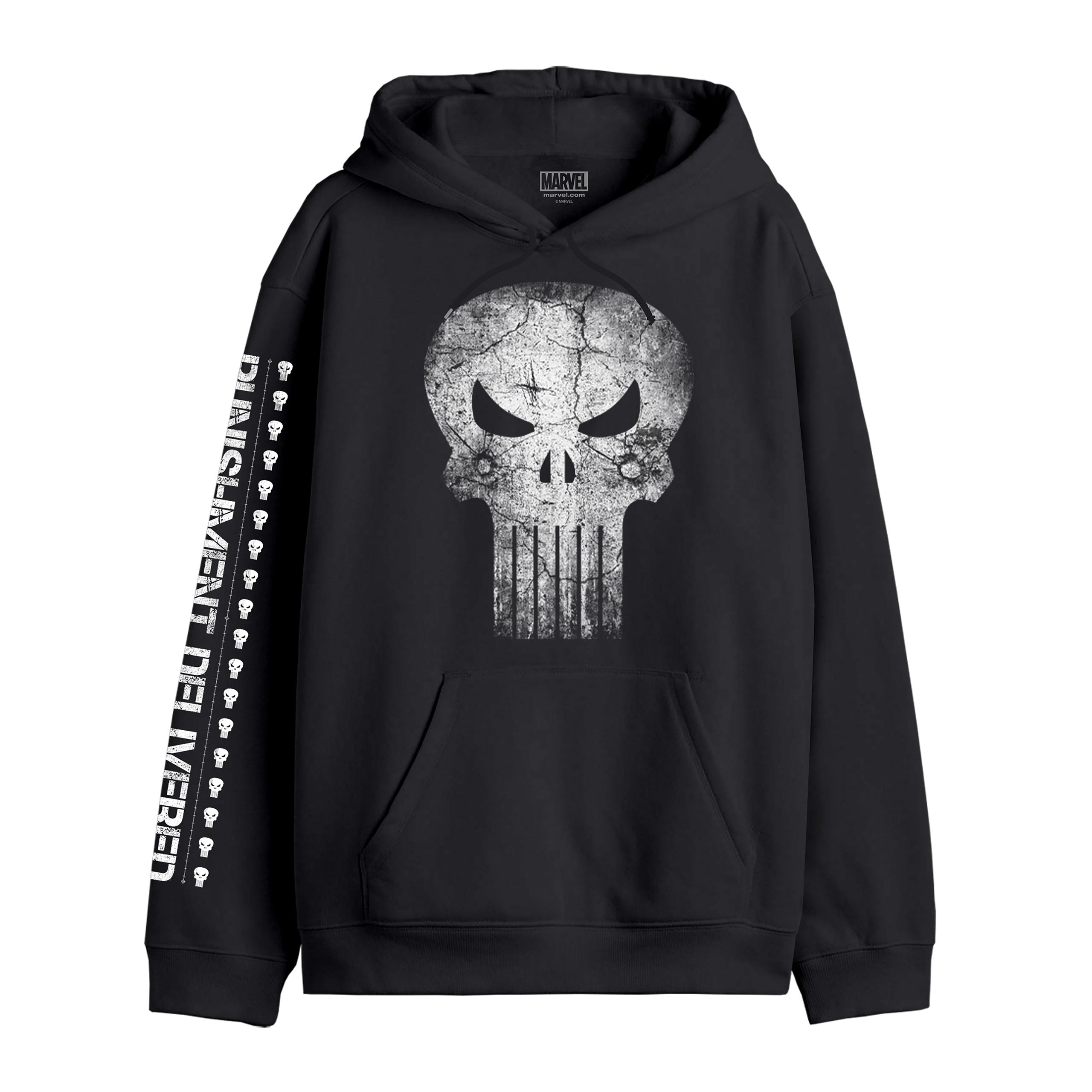 Image produit Punisher - Sweat à capuche noir 'Punishment Delivered'