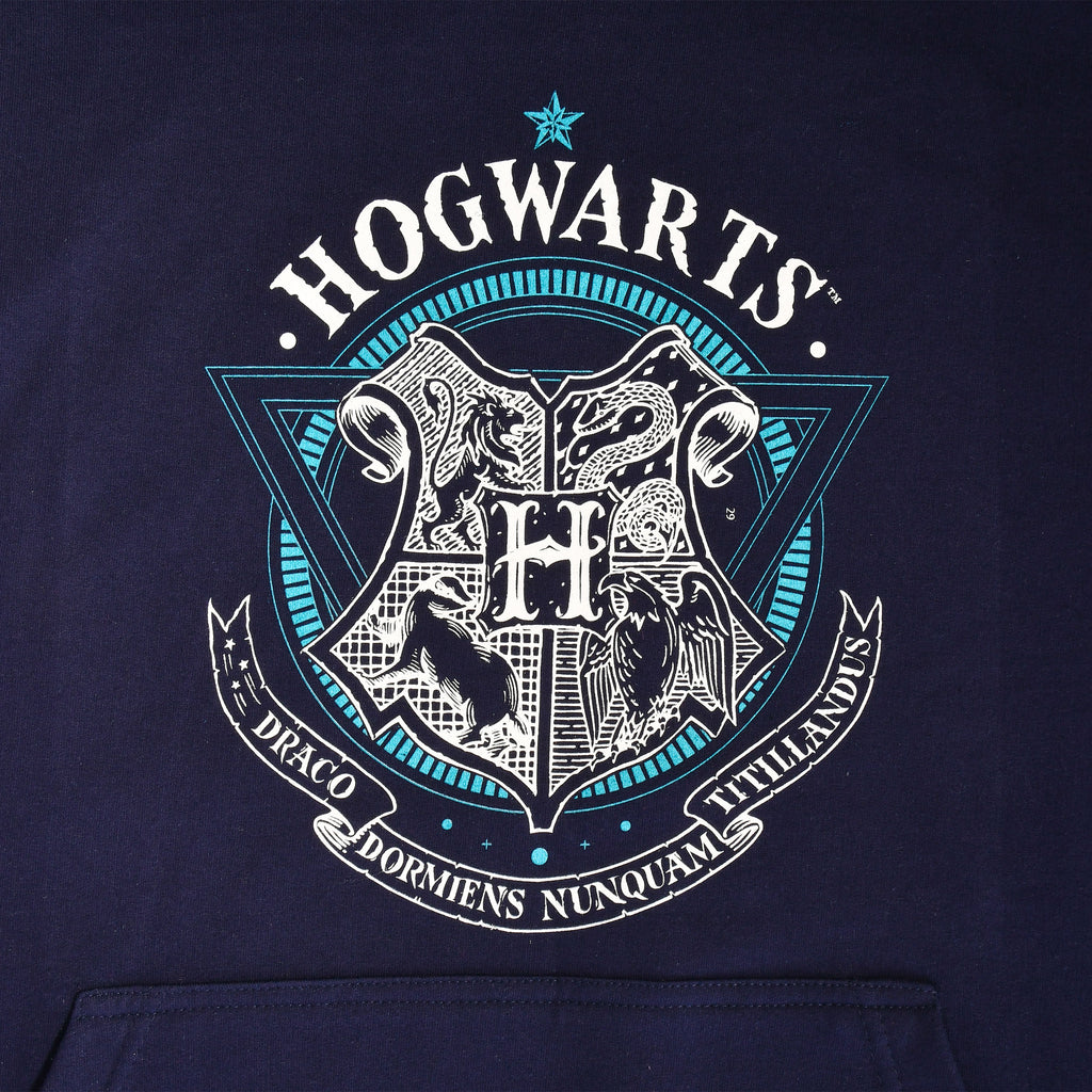 Image produit Harry Potter - Sweat à capuche Hogwarts School of Witchcraft bleu