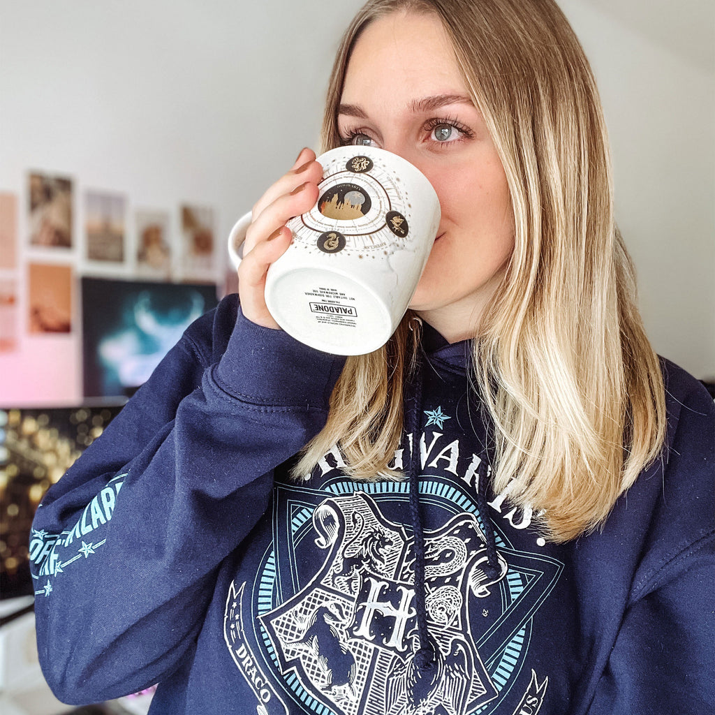 Image produit Harry Potter - Sweat à capuche Hogwarts School of Witchcraft bleu
