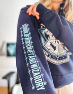 Image produit Harry Potter - Sweat à capuche Hogwarts School of Witchcraft bleu