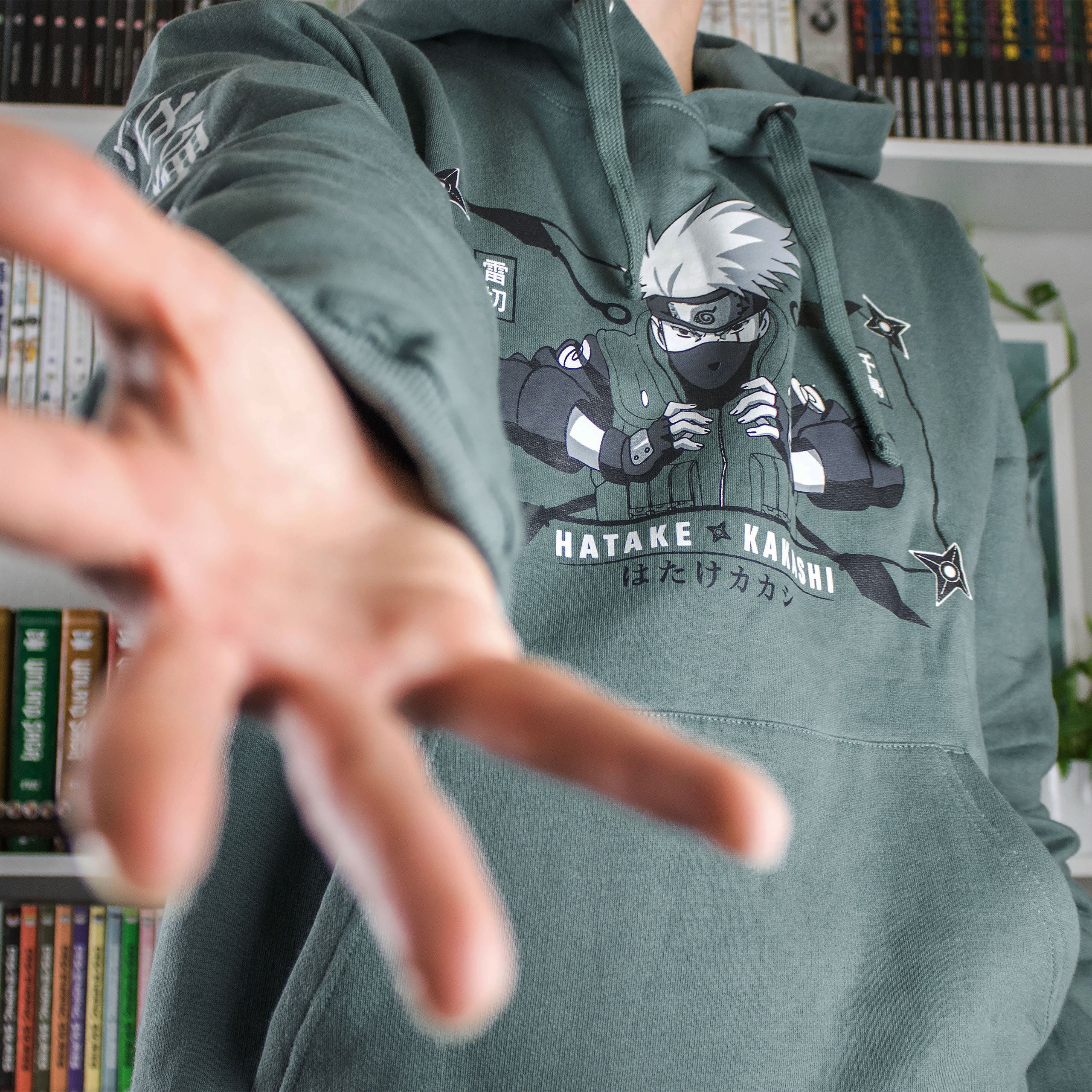Image produit Naruto Shippuden - Hatake Kakashi Hoodie vert