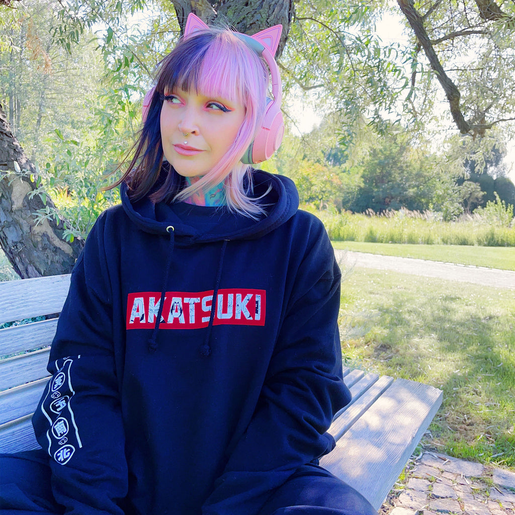 Image produit Naruto Shippuden - Sweat à capuche Akatsuki noir