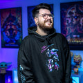 Image produit Sweat à capuche Mando et Grogu noir - Star Wars The Mandalorian