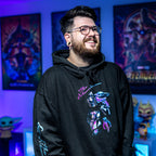 Image produit Sweat à capuche Mando et Grogu noir - Star Wars The Mandalorian