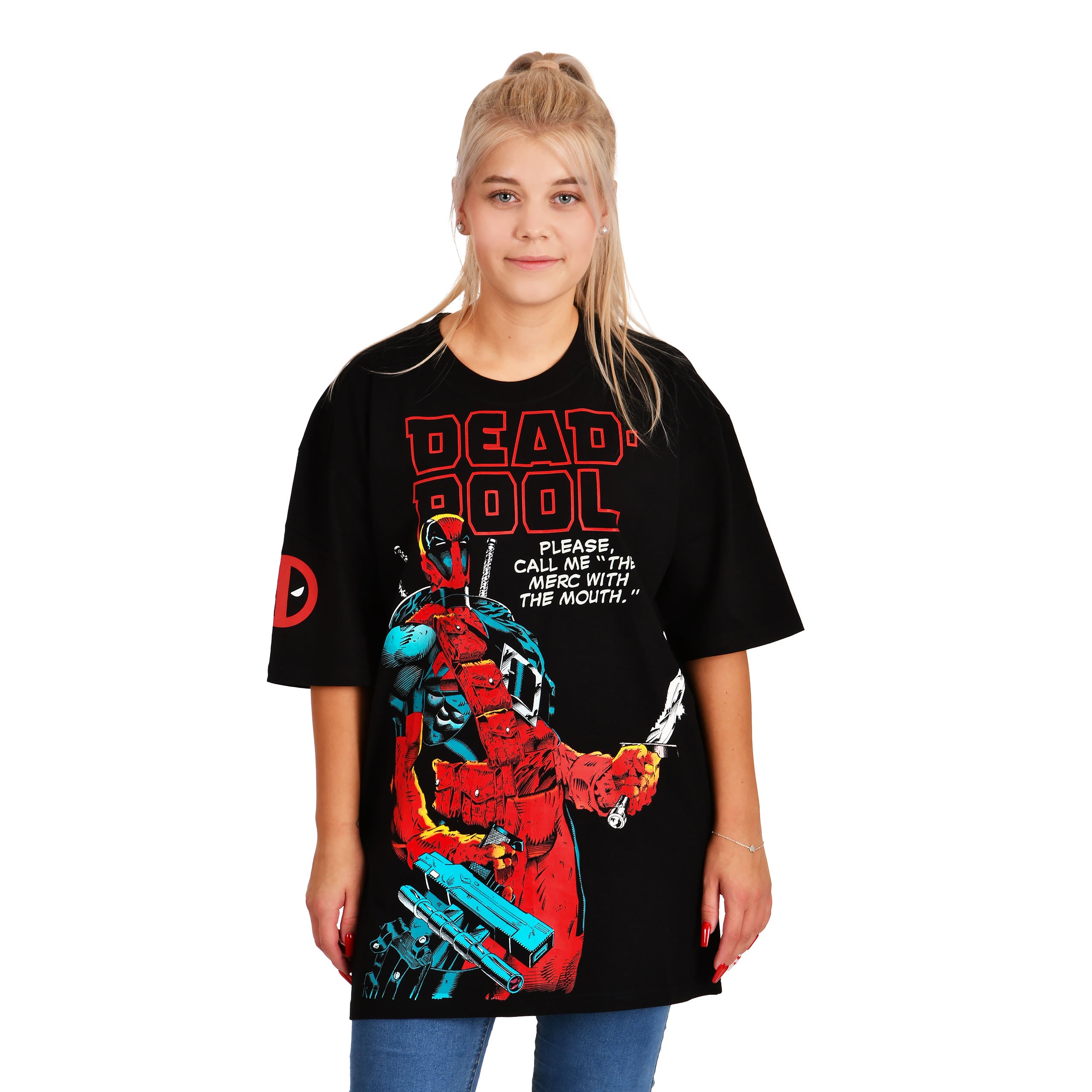 Image produit Deadpool - The Merc With The Mouth T-Shirt Oversize Noir