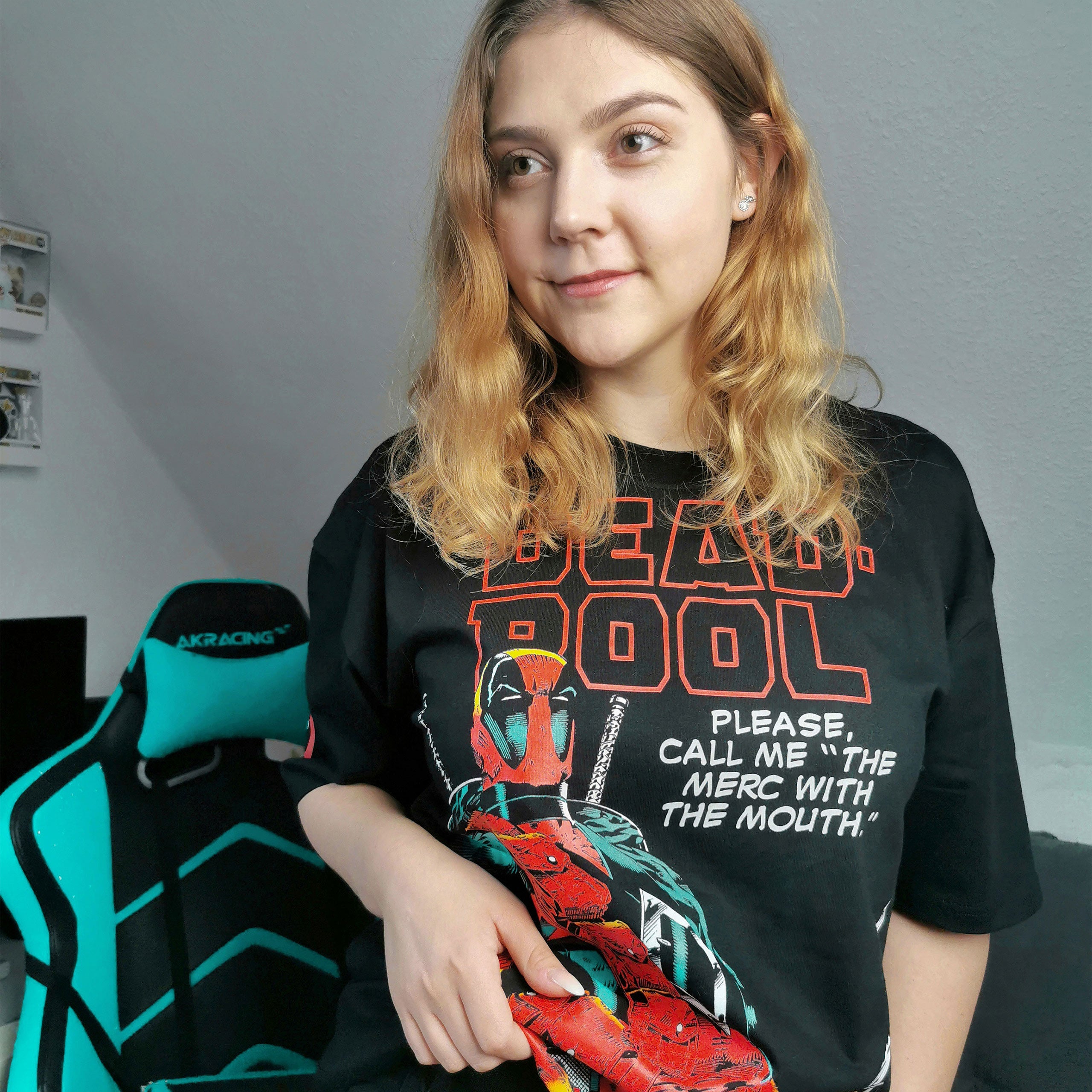 Image produit Deadpool - The Merc With The Mouth T-Shirt Oversize Noir