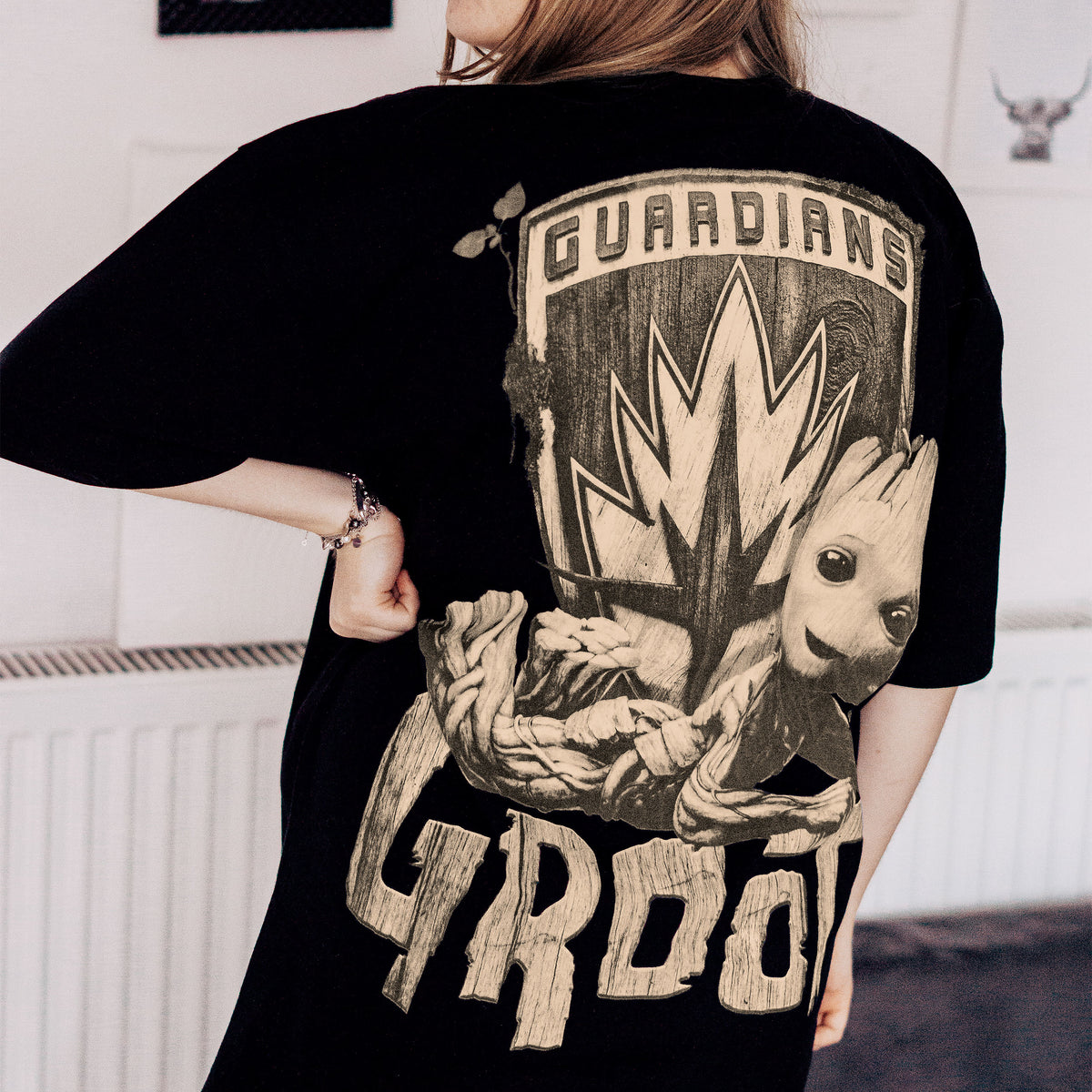 Image produit Guardians of the Galaxy - T-shirt oversize Groot noir