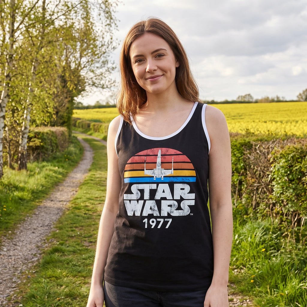 Image produit Débardeur Star Wars de 1977 Distressed noir