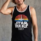 Image produit Débardeur Star Wars de 1977 Distressed noir