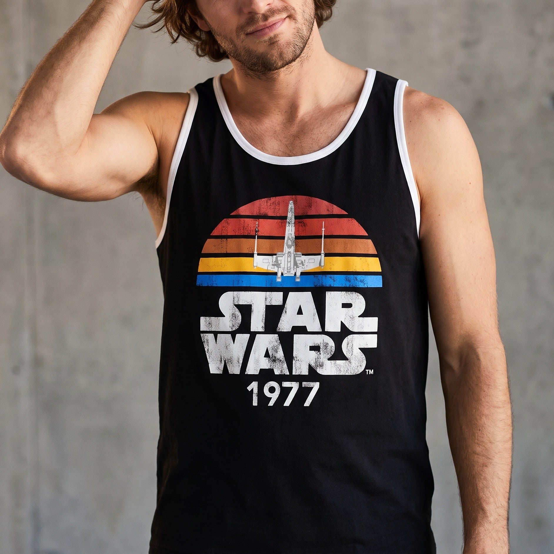 Image produit Débardeur Star Wars de 1977 Distressed noir